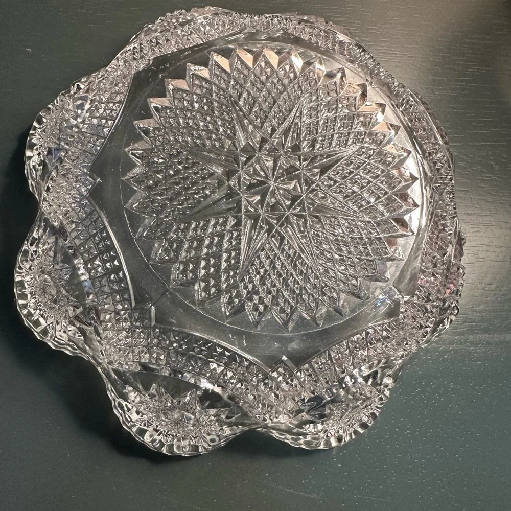 Vintage American Pressed Glass Bowl